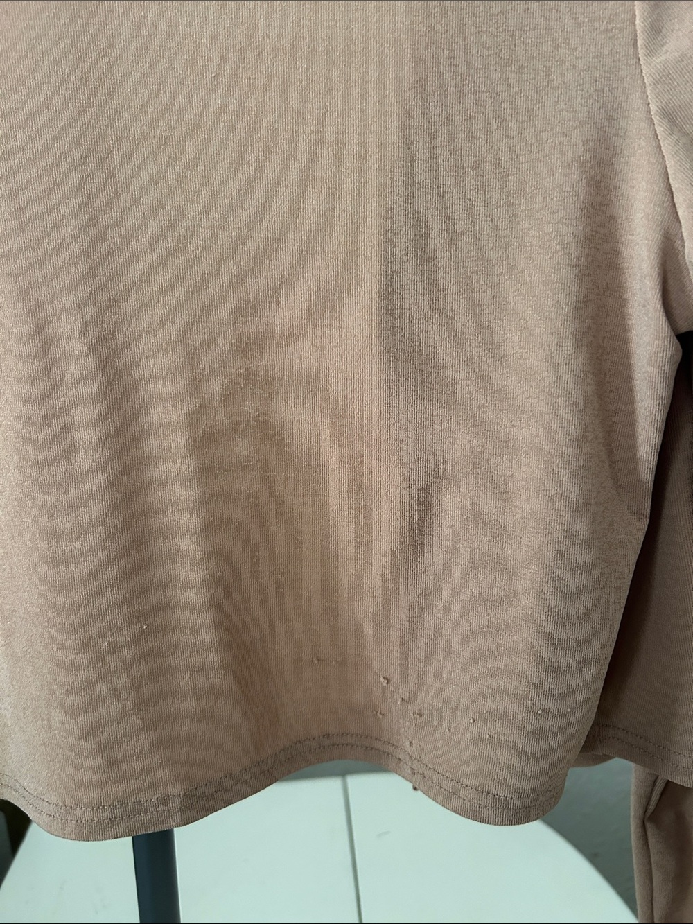 SHEIN Ruched Crop Camisole and Lightweight Cardigan Set - Brown - Picture 7 of 7